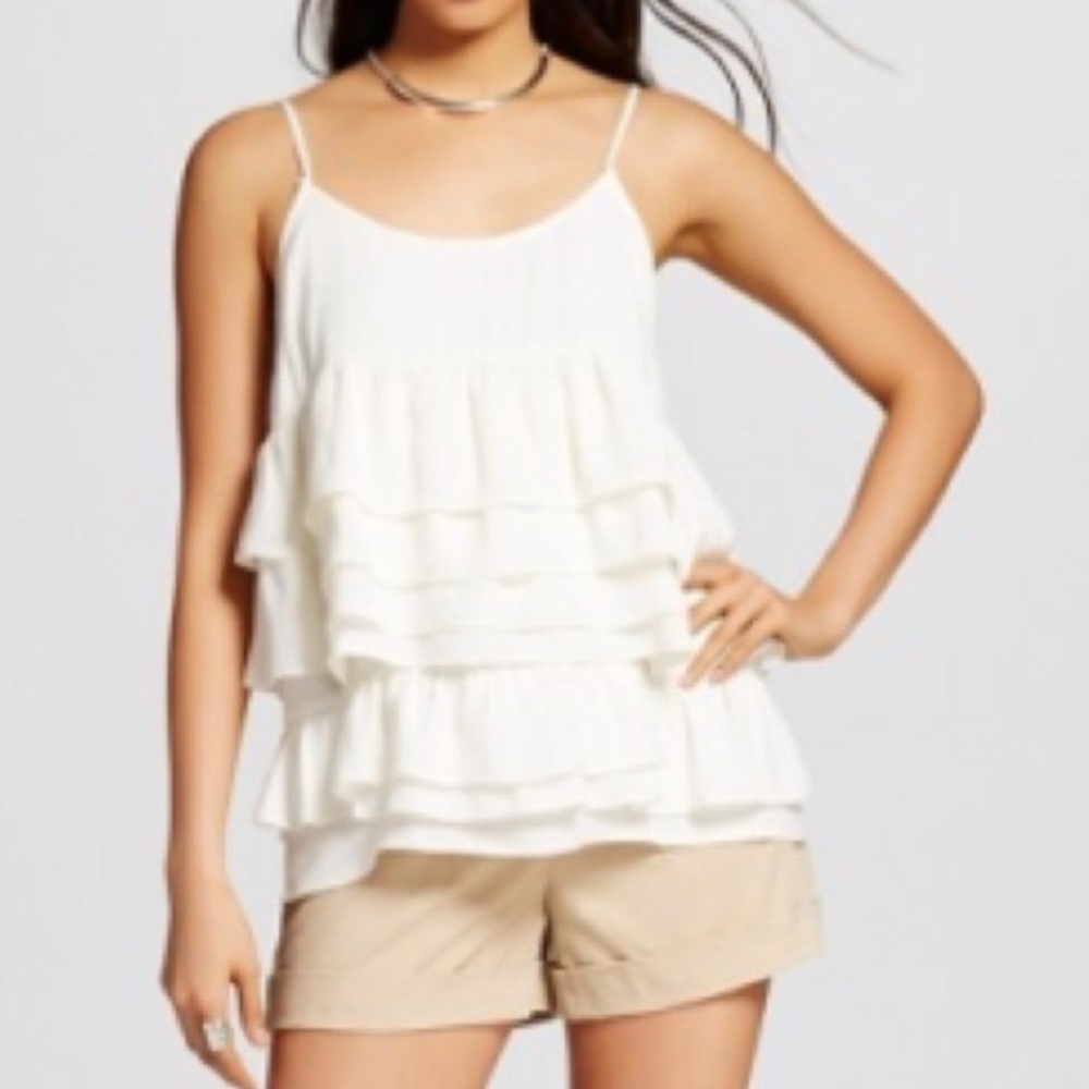 Who What Wear ruffled tank